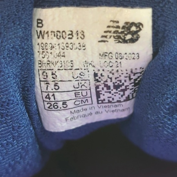 New Balance Fresh Foam X 1080v13 Shoes Womens Size 9.5 Blue Running Sneakers - Picture 8 of 9